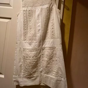 J Crew beige dress sleeveless stylish comfy size xs